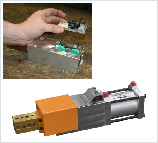 World switch with chicklets installed internally on shot pin